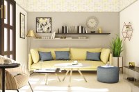 Botergeel is de kleur die je woonkamer vrolijker maakt