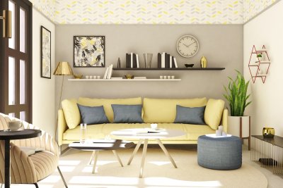 Botergeel is de kleur die je woonkamer vrolijker maakt