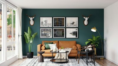Je plafond krijgt de donkerste kleur van de kamer